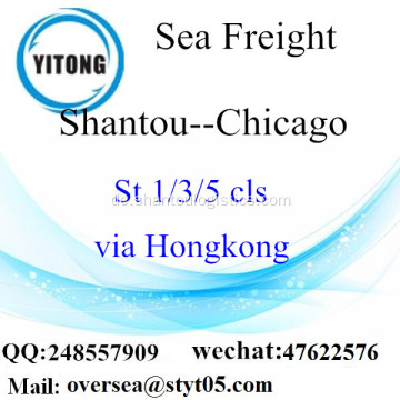 Shantou Port LCL Konsolidierung nach Chicago